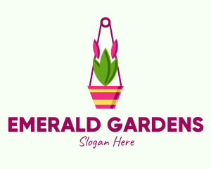 Hanging Plant Pot  logo design