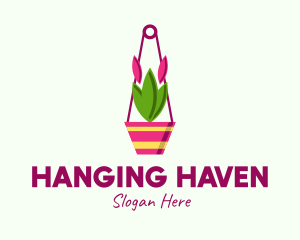 Hanging - Hanging Plant Pot logo design