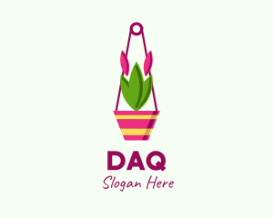 Garden - Hanging Plant Pot logo design