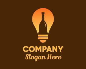 Enterprise - Bottle Light Bulb logo design