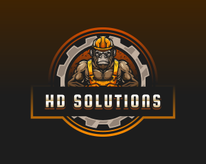 Gorilla Contractor Builder logo design