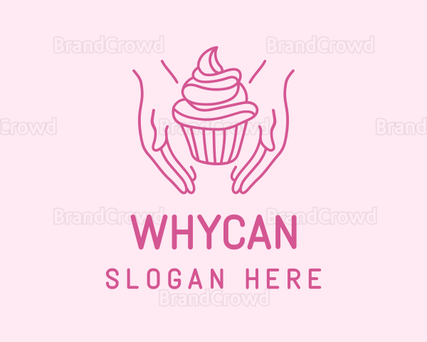 Sweet Cupcake Hands Logo