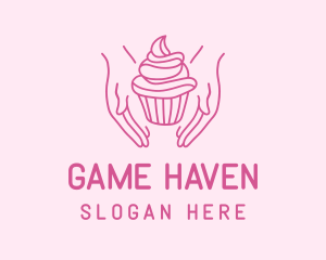 Sweet Cupcake Hands Logo