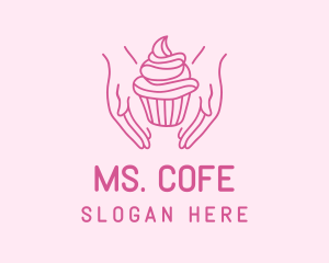 Sweet Cupcake Hands Logo