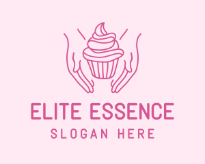 Bake Shop - Sweet Cupcake Hands logo design
