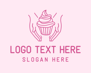 Hands - Sweet Cupcake Hands logo design