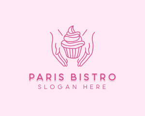 Sweet Cupcake Hands logo design