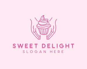 Sweet Cupcake Hands logo design