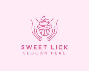 Sweet Cupcake Hands logo design