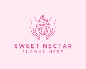 Sweet Cupcake Hands logo design