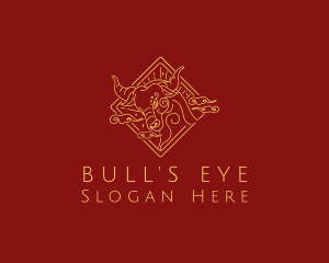 Mystical Sacred Bull logo design
