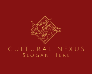 Culture - Mystical Sacred Bull logo design