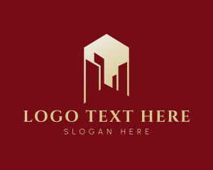 Hotel - Gold Realty Building logo design