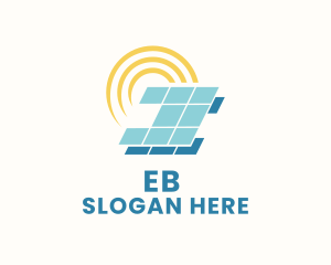 Electric - Solar Energy Technology logo design