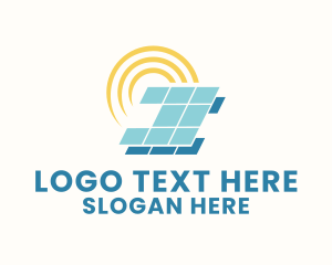 Solar - Solar Energy Technology logo design
