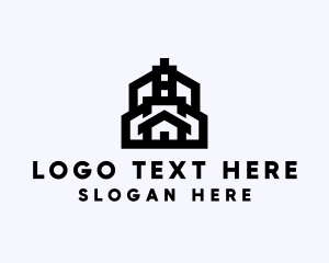 House - Residential House Building logo design