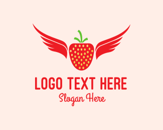Flying Strawberry Logo