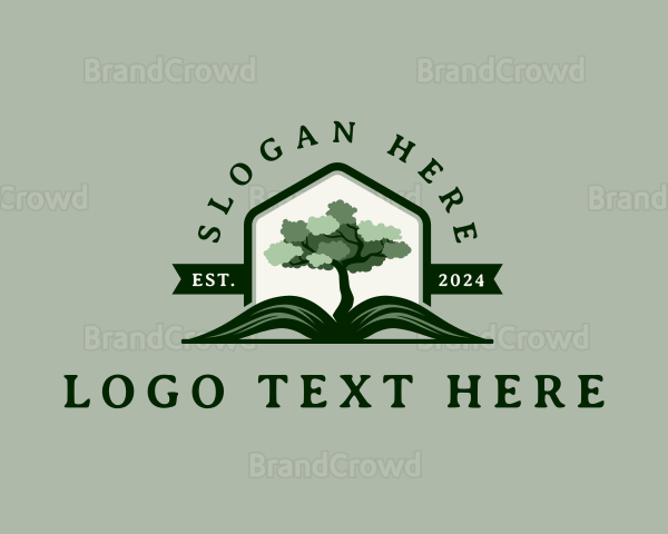 Wisdom Book Tree Logo