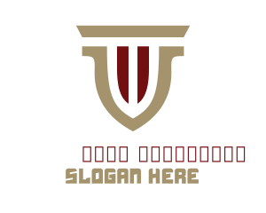 Antivirus - Modern Pillar Shield logo design
