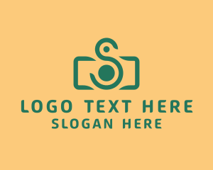 Vlog - Camera Photography Letter S logo design