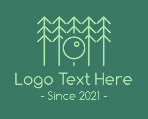 Photo Booth - Forest Tree Lens logo design