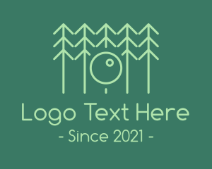 Wood - Forest Tree Lens logo design