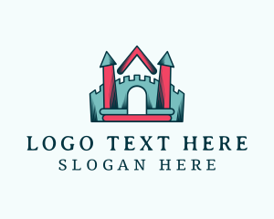 Playroom - Castle Bounce House Rental logo design