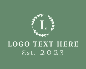 Wreath - Eco Leaves Spa logo design