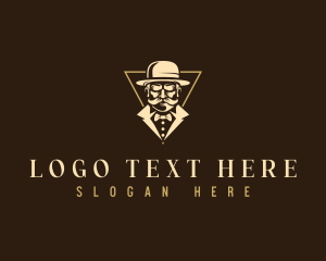 Grooming - Vintage Gentleman Mustache logo design