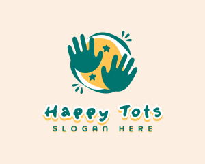 Children - Artistic Children Hands logo design