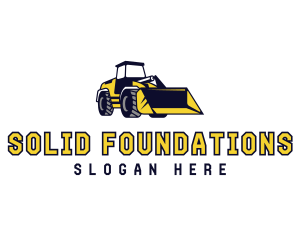 Construction - Loader Construction Machinery logo design