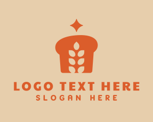 Slice - Orange Wheat Bread logo design