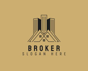 House Building Broker logo design