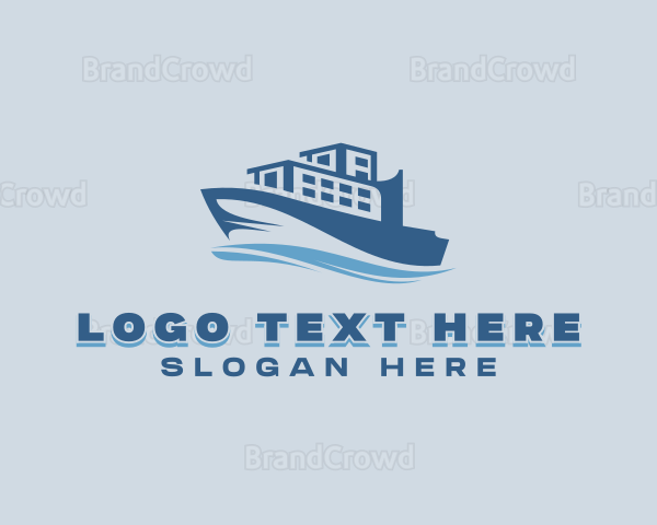 Transport Boat Ship Logo