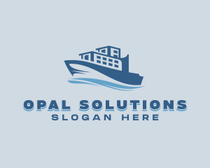 Transport Boat Ship Logo