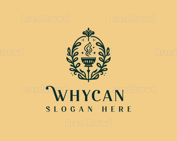 Restaurant Cuisine Wreath Logo