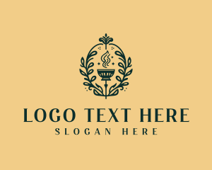Bowl - Restaurant Cuisine Wreath logo design