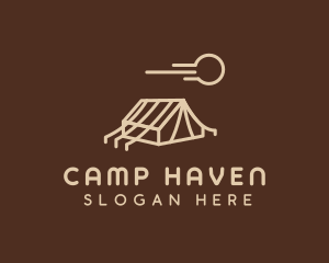 Outdoor Camping Tent  logo design