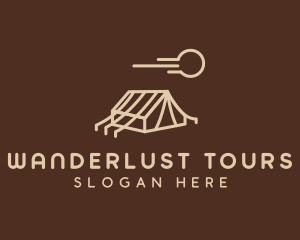 Outdoor Camping Tent  logo design