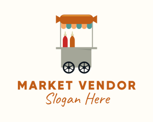 Vendor - Sausage Food Cart logo design