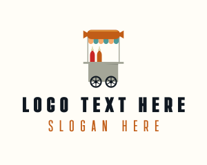 Sausage Food Cart Logo