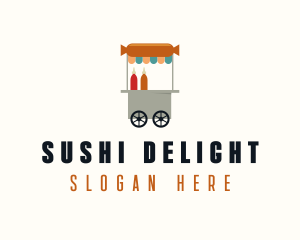 Sausage Food Cart logo design