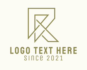 Typography - Insurance Letter R logo design
