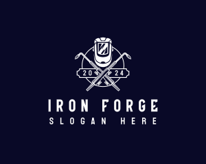 Mechanic Welding Ironwork logo design