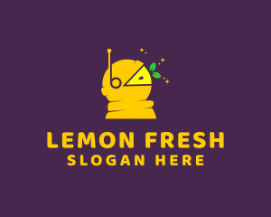Lemon - Astronaut Lemon Fruit logo design