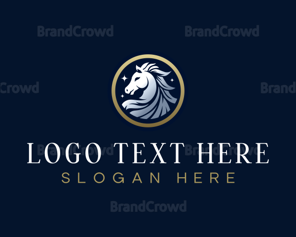 Luxury Pegasus Horse Logo