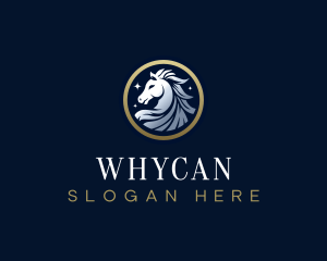 Vip - Luxury Pegasus Horse logo design