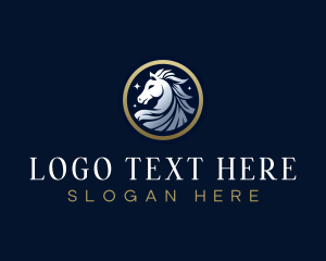 Signage - Luxury Pegasus Horse logo design