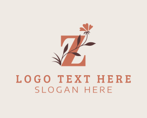 Vineyard - Flower Stem Letter Z logo design