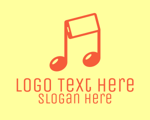 Audio - Mobile Musical Note logo design